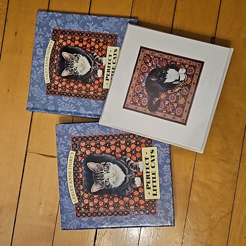 Lesley Anne Ivory's Perfect Little Cats box set of book and note cards